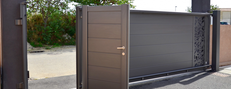 Entreprise pour le remplacement d’un portail alu avec portillon proche de Dieppe 76