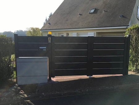 Notre zone d'activité pour ce service Vente et pose de portails alu pour particuliers